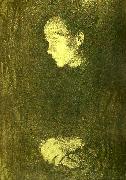 kathe kollwitz arbetarkvinna i profil oil on canvas